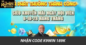 Nhận code k9win 189k